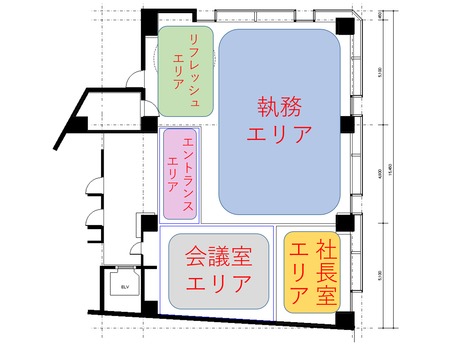 オフィス設計のポイント 快適なオフィスレイアウトはゾーニングで決まる オフィスのまとめ オフィス移転と内装工事に関するあらゆるノウハウを一挙公開